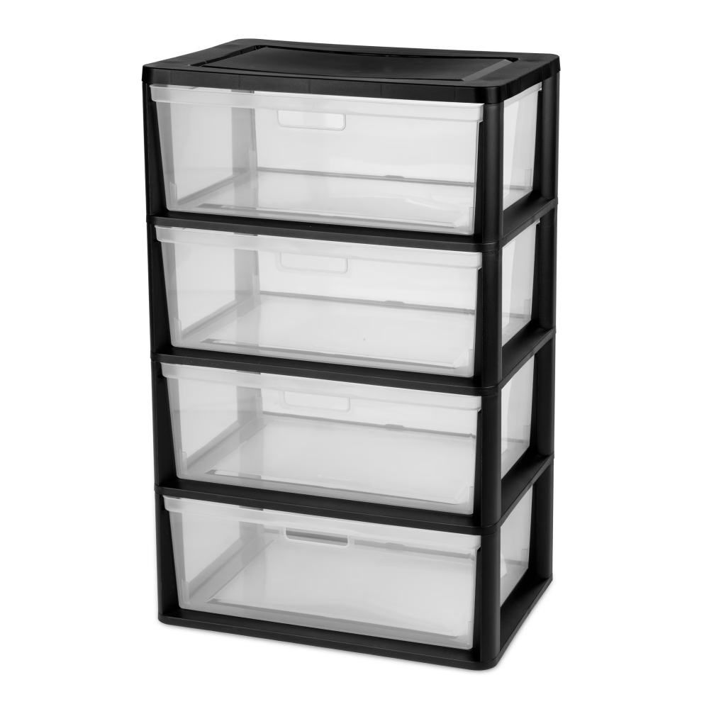 Wide 4 Drawer Tower