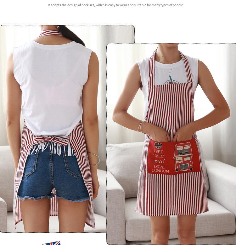 Title 2, Korean style fashion apron for manicure, kitche...